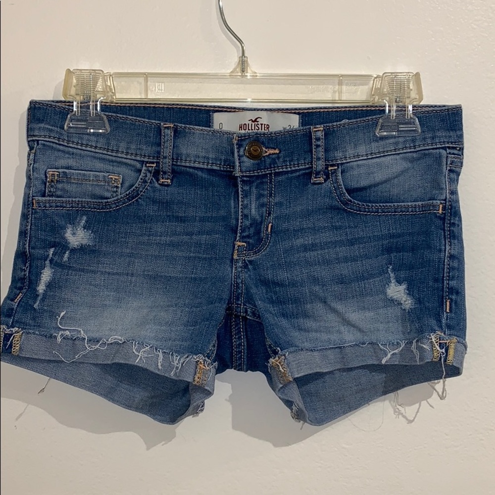 Hollister light wash denim shorts size 0